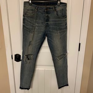 Blue Washed Skinny Jeans
